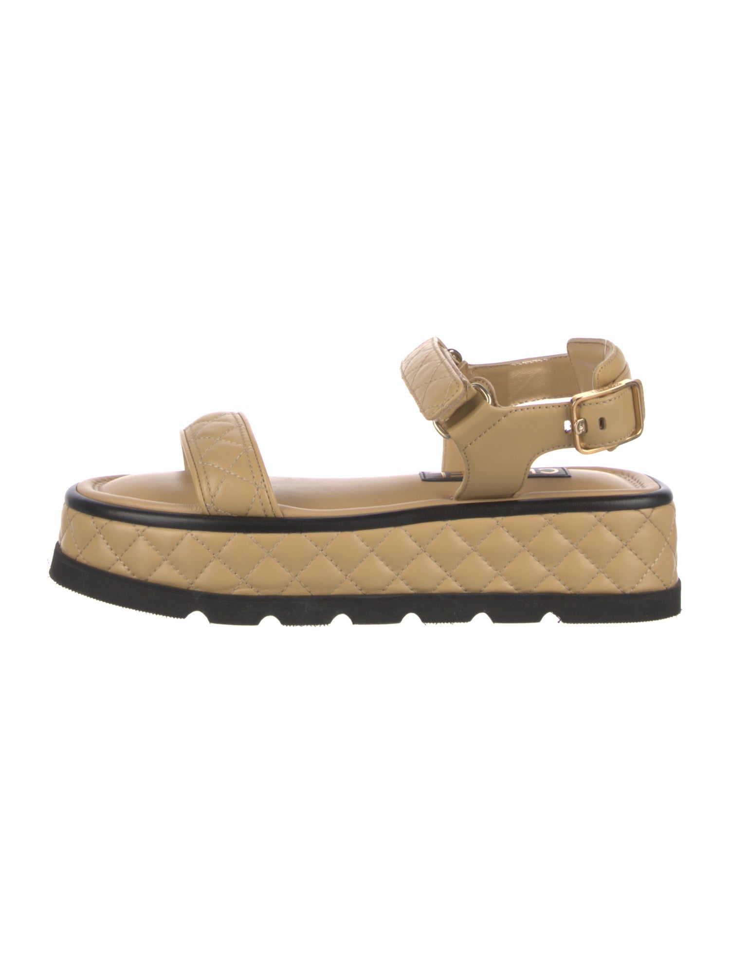 Chanel 2022 Interlocking CC Logo Sandals