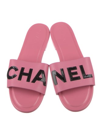 Chanel 2023 Leather Slides