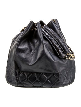 Chanel Quilted CC Bucket Bag