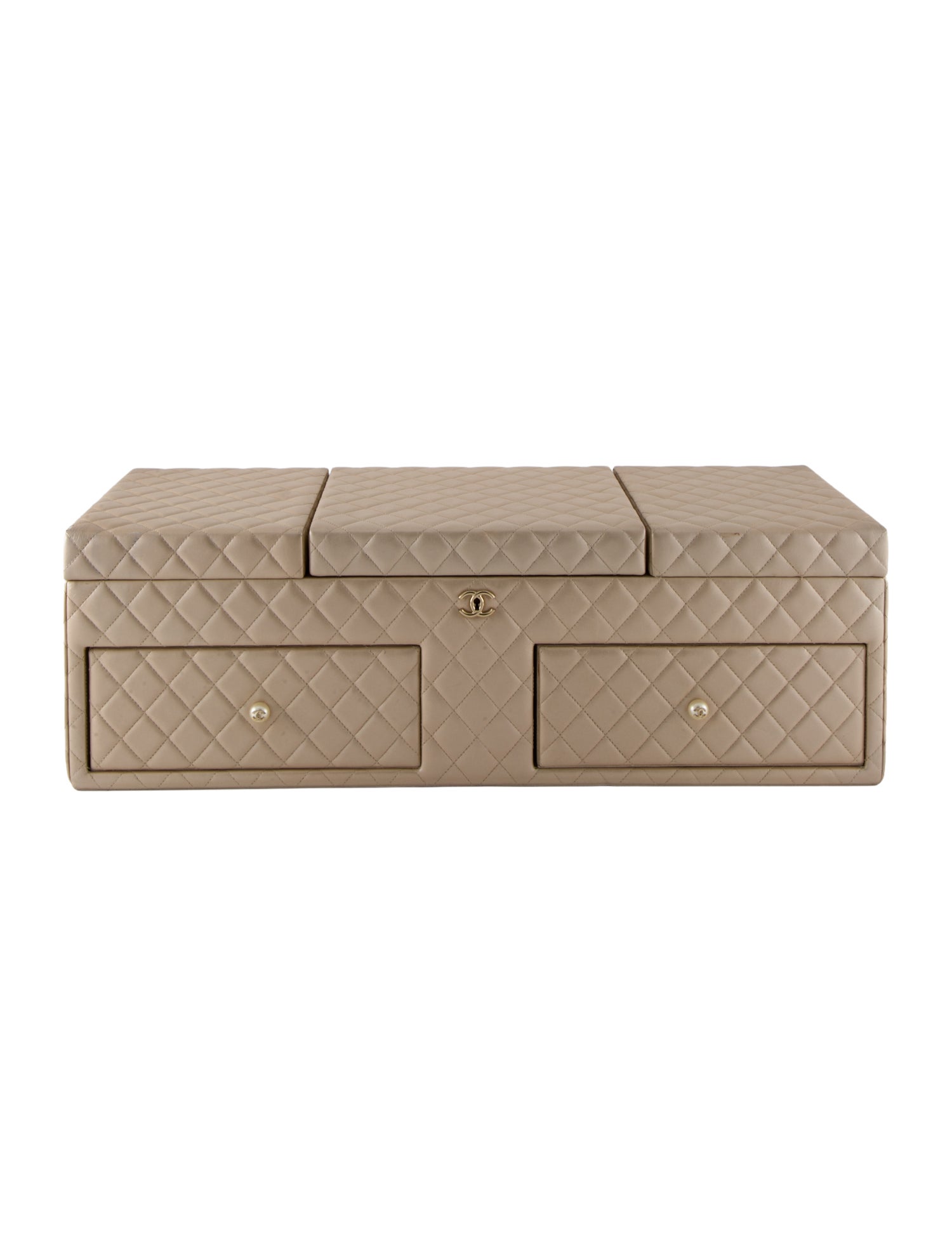 Chanel Quilted Leather Jewelry Box