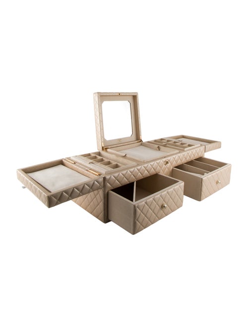 Chanel Quilted Leather Jewelry Box