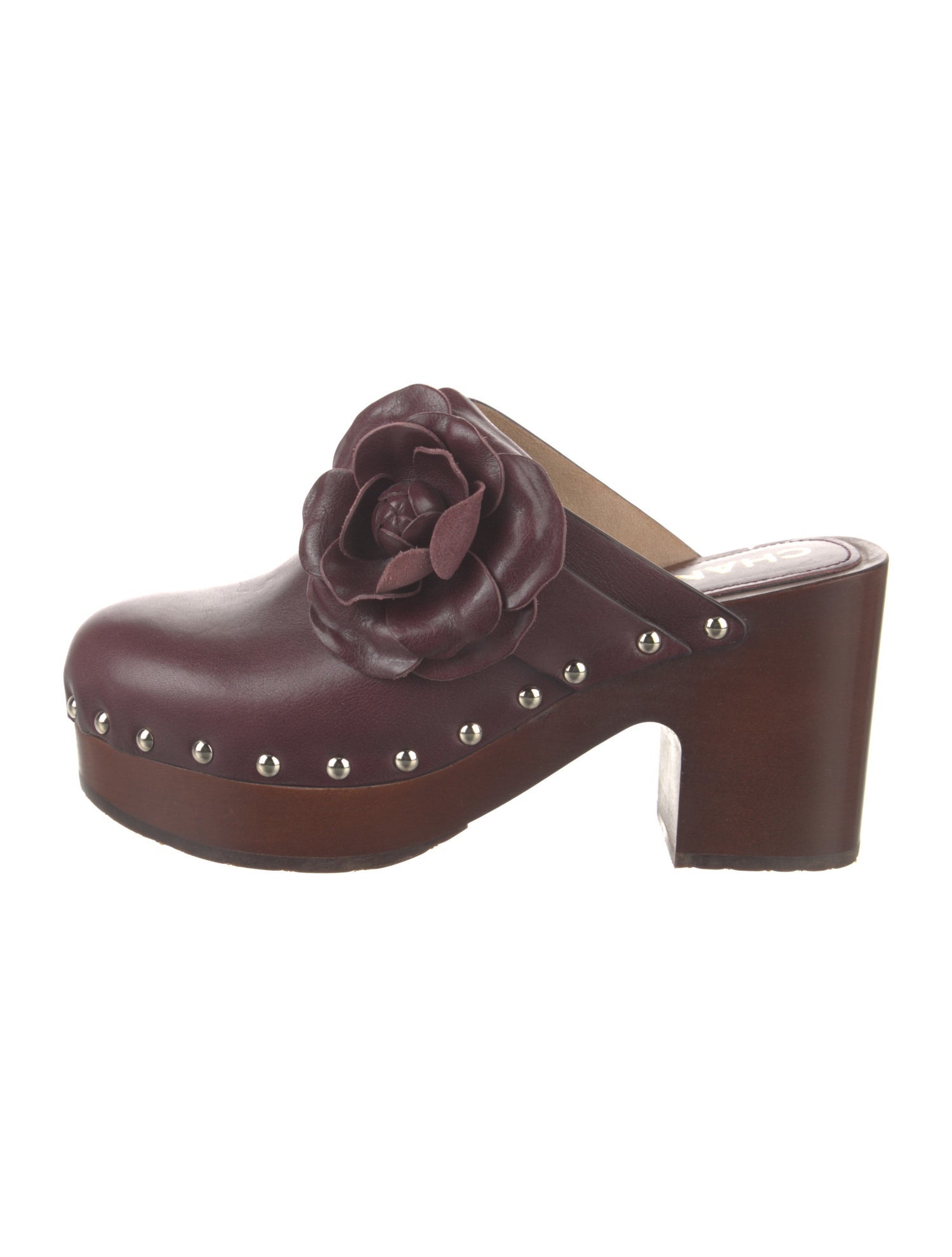 Chanel 2023 Camellia Accent Mules