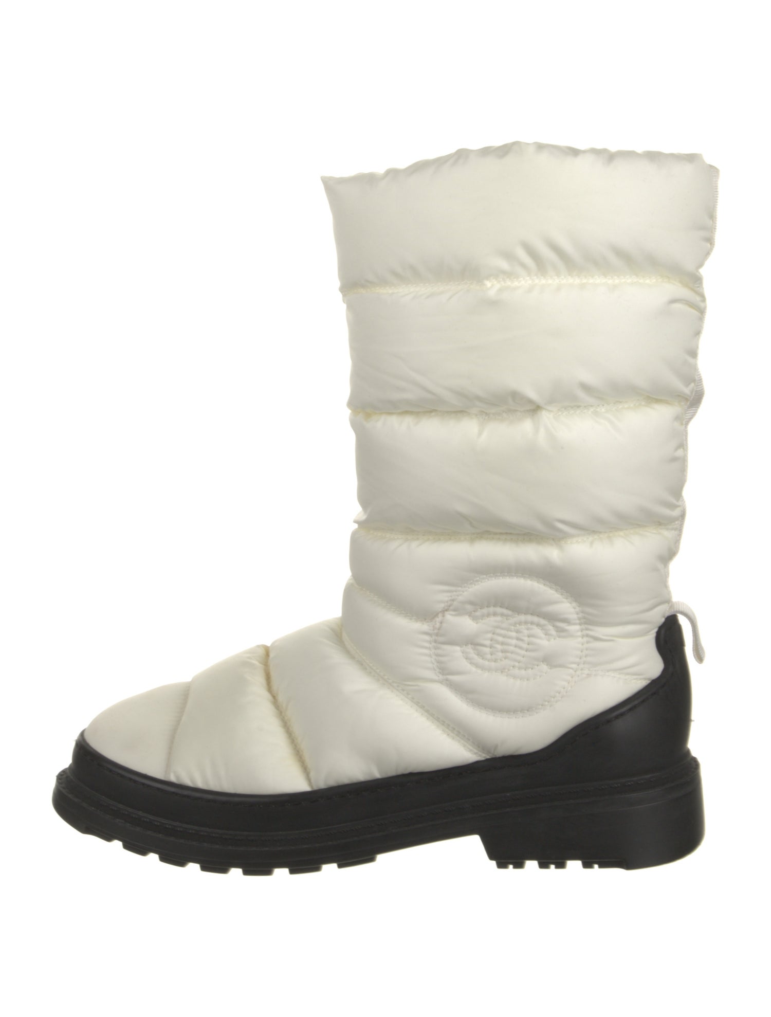 Chanel Interlocking CC Logo Nylon Boots