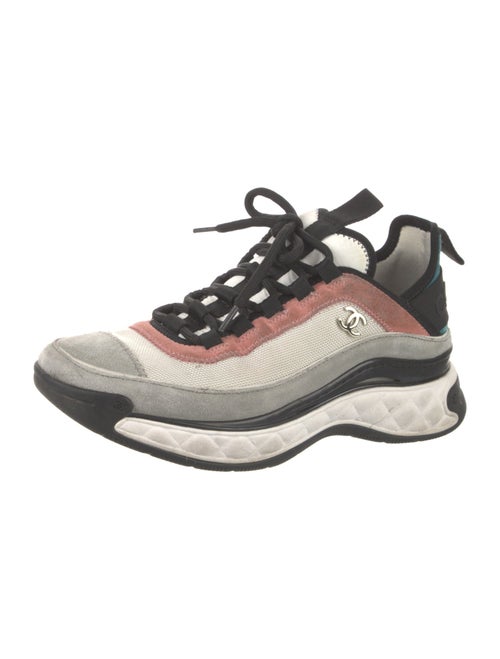 Chanel Interlocking CC Logo Suede Chunky Sneakers
