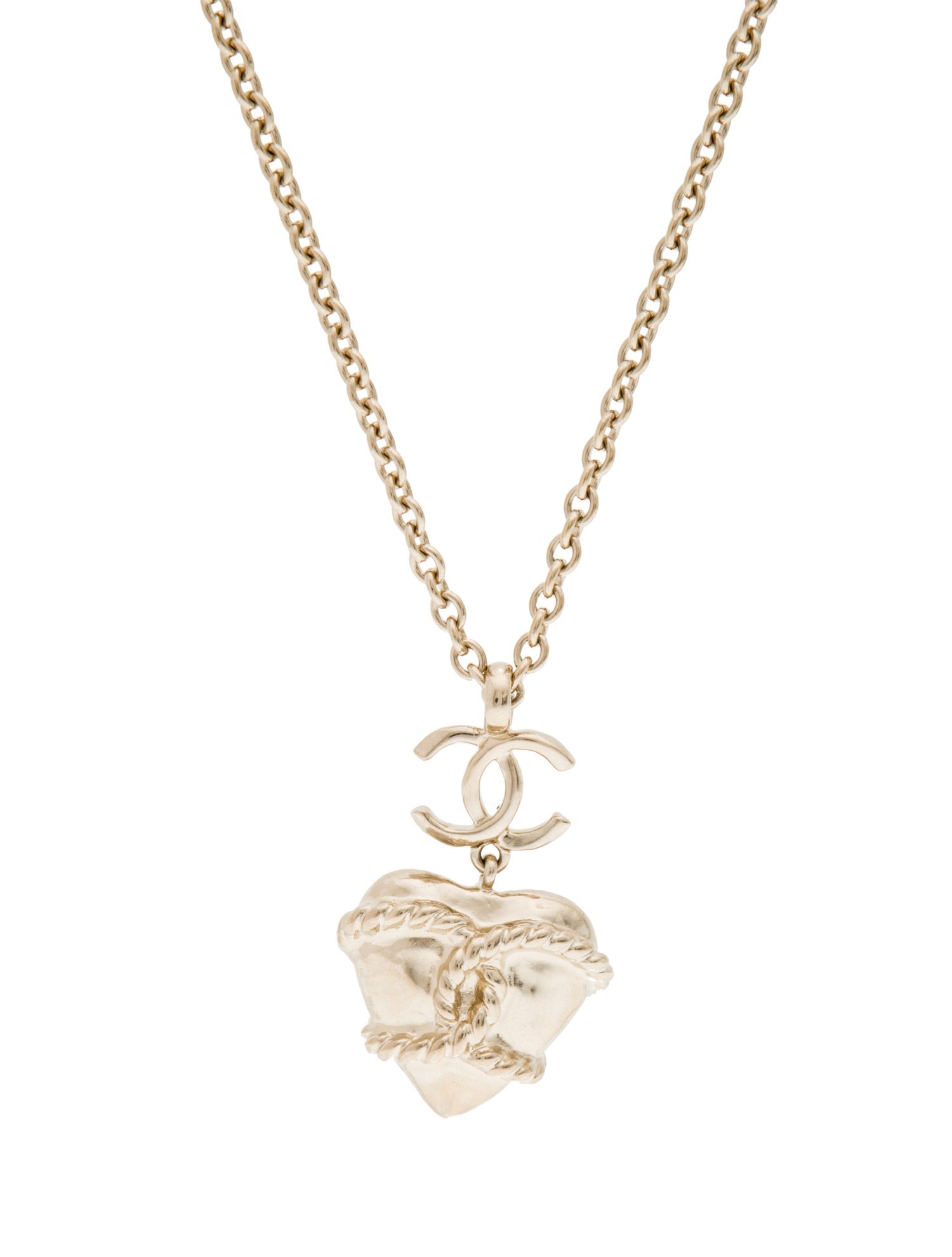 Chanel 2025 CC Heart Pendant Necklace
