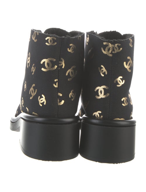 Chanel 2022 Interlocking CC Logo Combat Boots