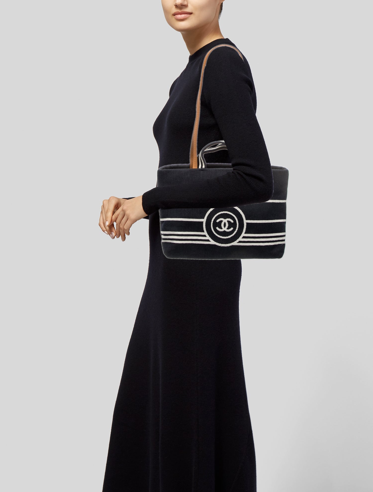 Chanel Denim CC Shopping Tote