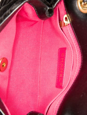 Chanel Velvet Camellia Mini Square Flap Bag