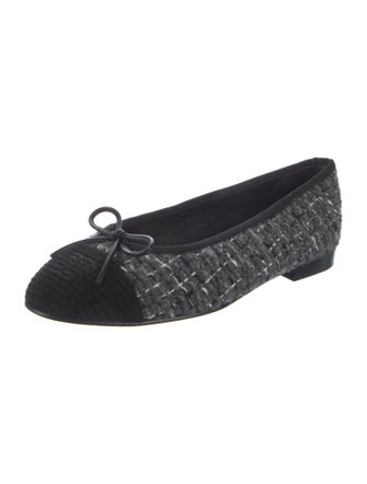 Chanel 2023 Interlocking CC Logo Ballet Flats