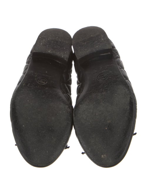 Chanel Interlocking CC Logo Leather Ballet Flats