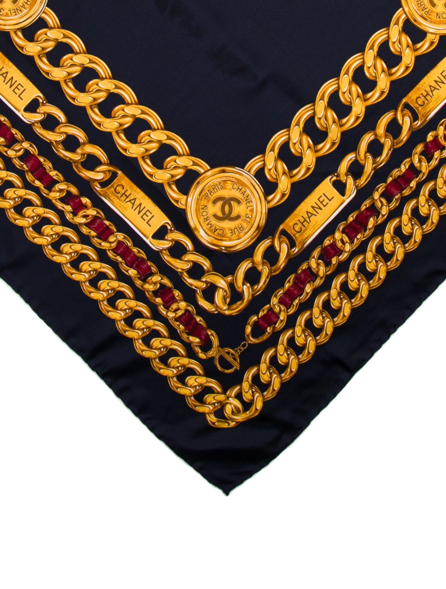 Chanel Silk Vintage Scarf