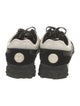 Chanel Interlocking CC Logo Suede Sneakers