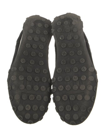 Chanel Interlocking CC Logo Suede Sneakers