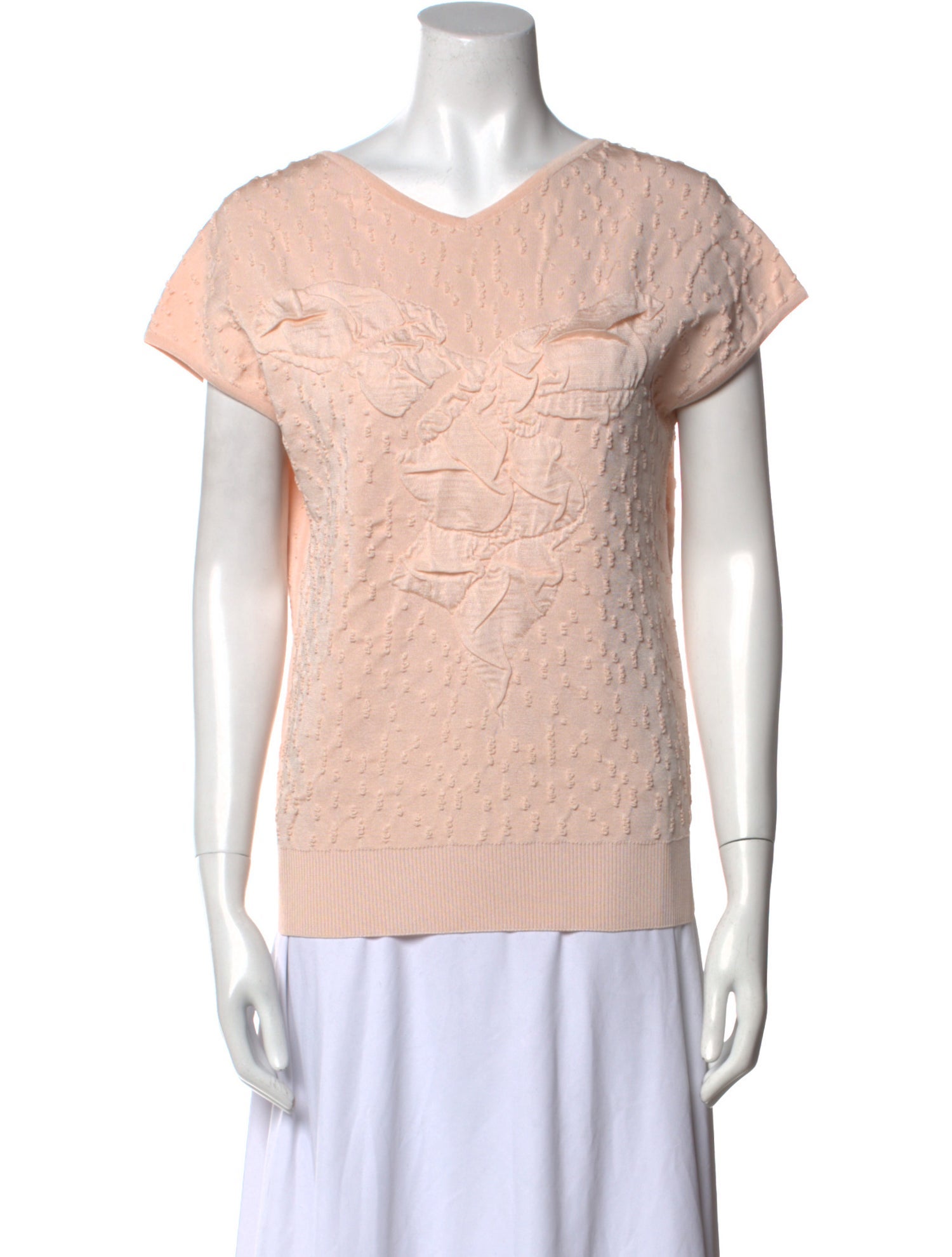 Chanel 2012 V-Neck Top