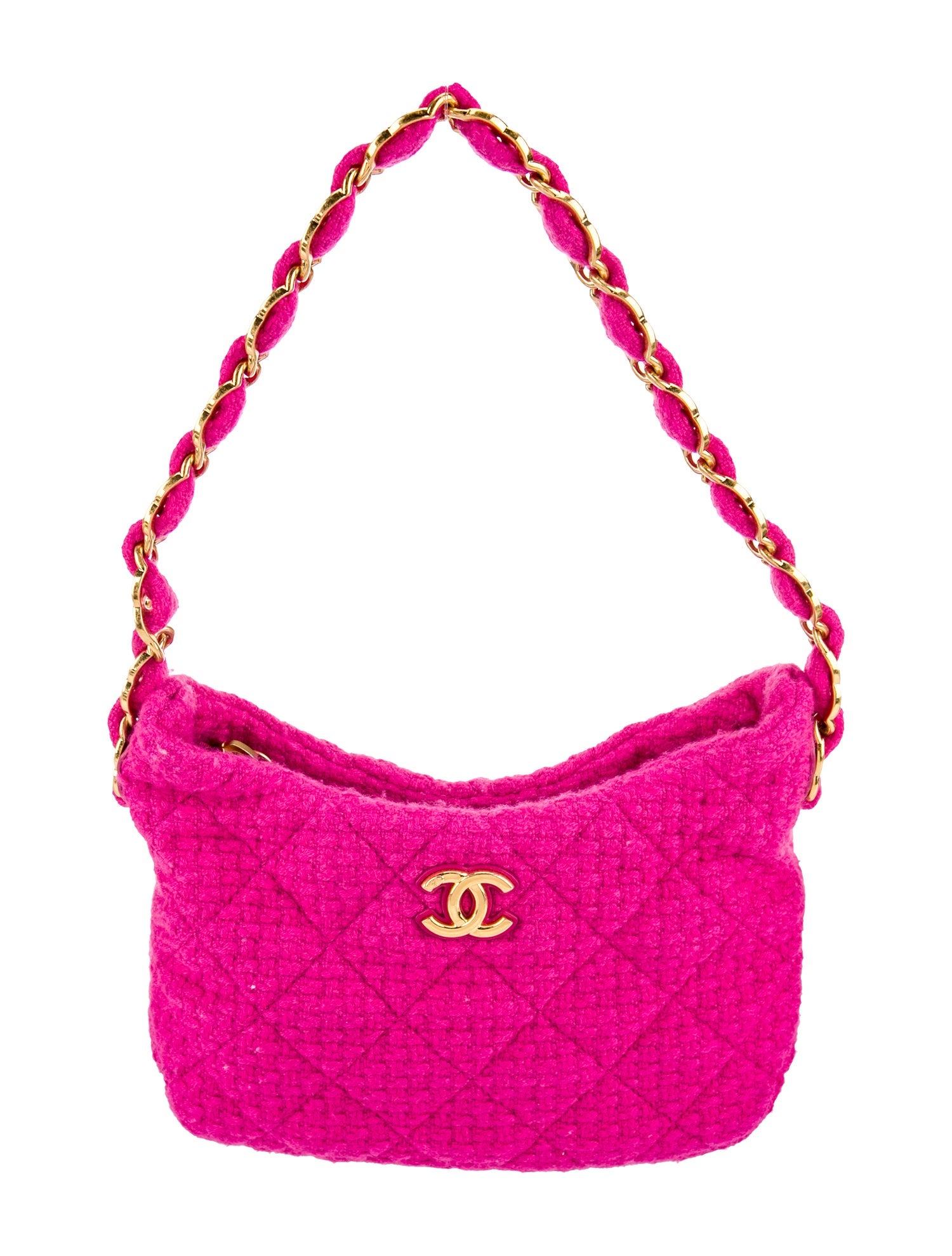 Chanel Tweed CC Links Hobo