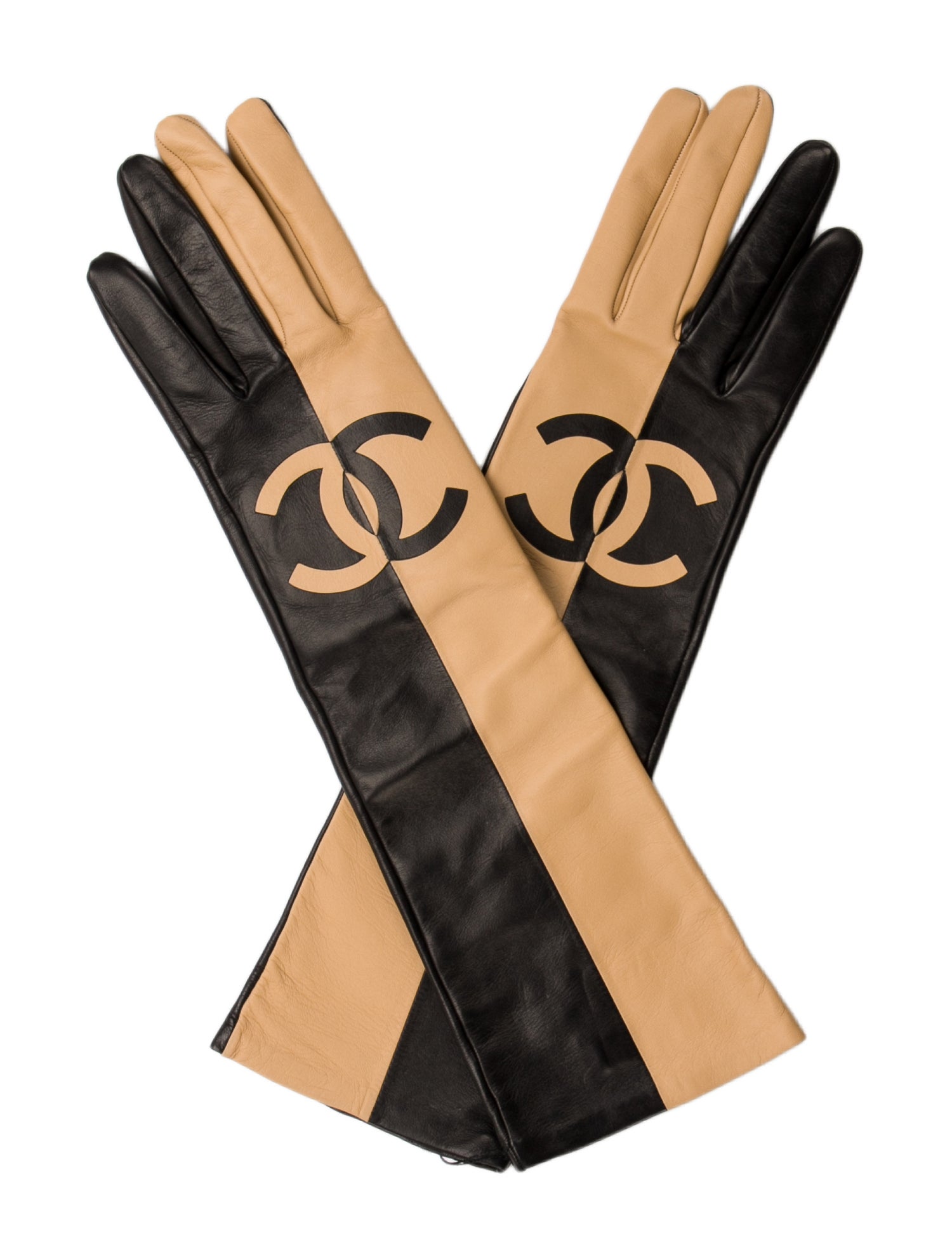 Chanel Split CC Logo Gloves
