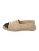 Chanel Interlocking CC Logo Suede Espadrilles