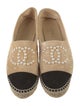Chanel Interlocking CC Logo Suede Espadrilles