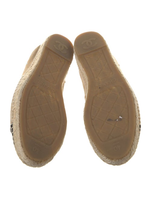 Chanel Interlocking CC Logo Suede Espadrilles