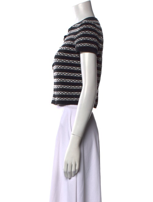 Chanel 2024 Striped Crop Top