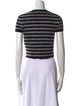 Chanel 2024 Striped Crop Top