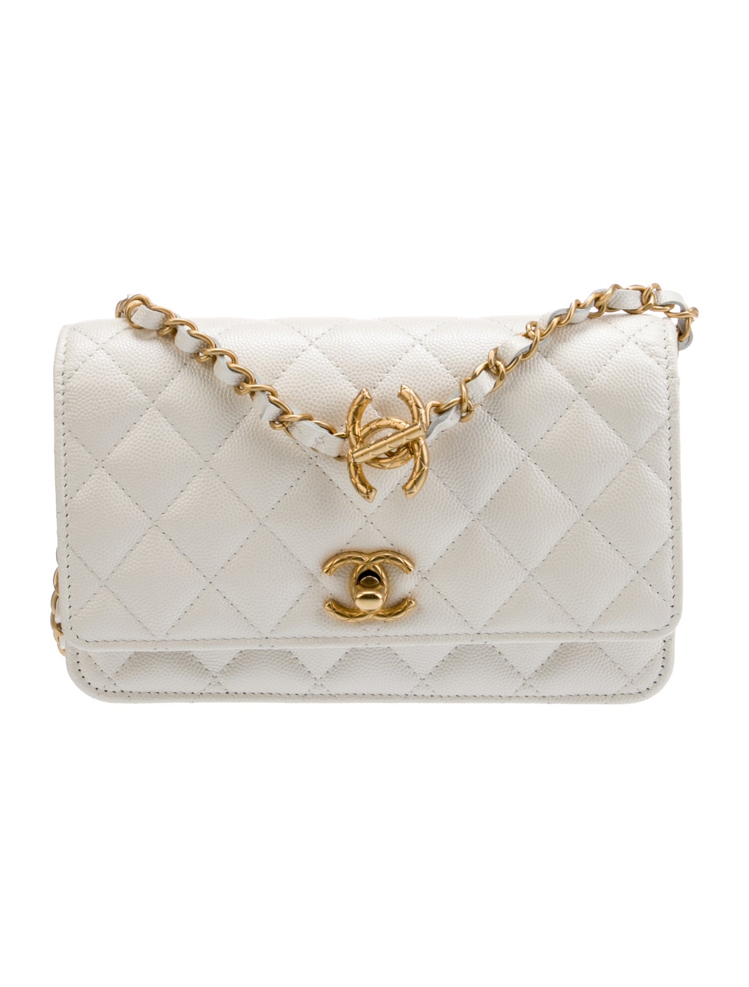 Chanel Caviar Leather 2WAY Wallet on Chain