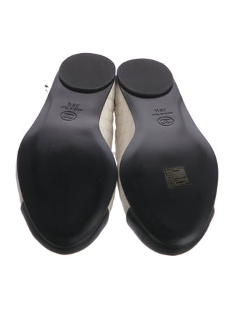 Chanel 2025 Interlocking CC Logo Mary Jane Flats