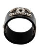 Chanel Resin & Strass CC Hinged Cuff Bracelet