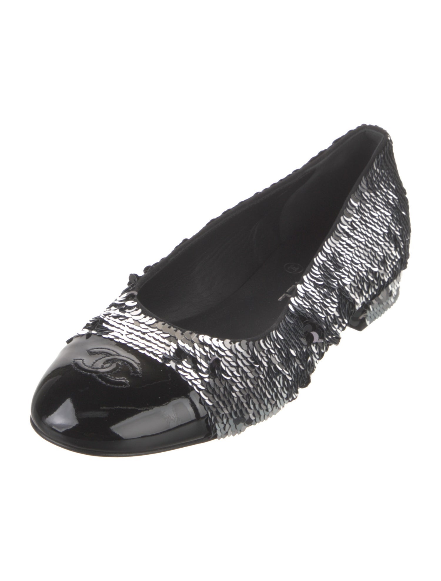 Chanel 2021 Interlocking CC Logo Ballet Flats