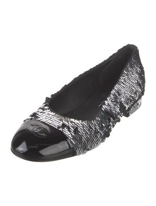 Chanel 2021 Interlocking CC Logo Ballet Flats