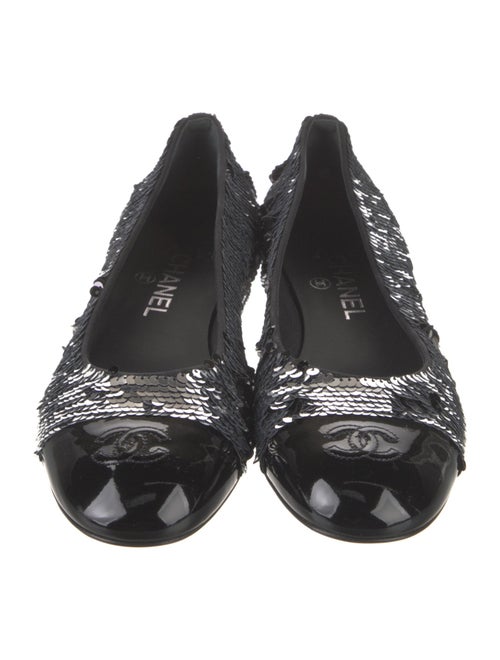 Chanel 2021 Interlocking CC Logo Ballet Flats