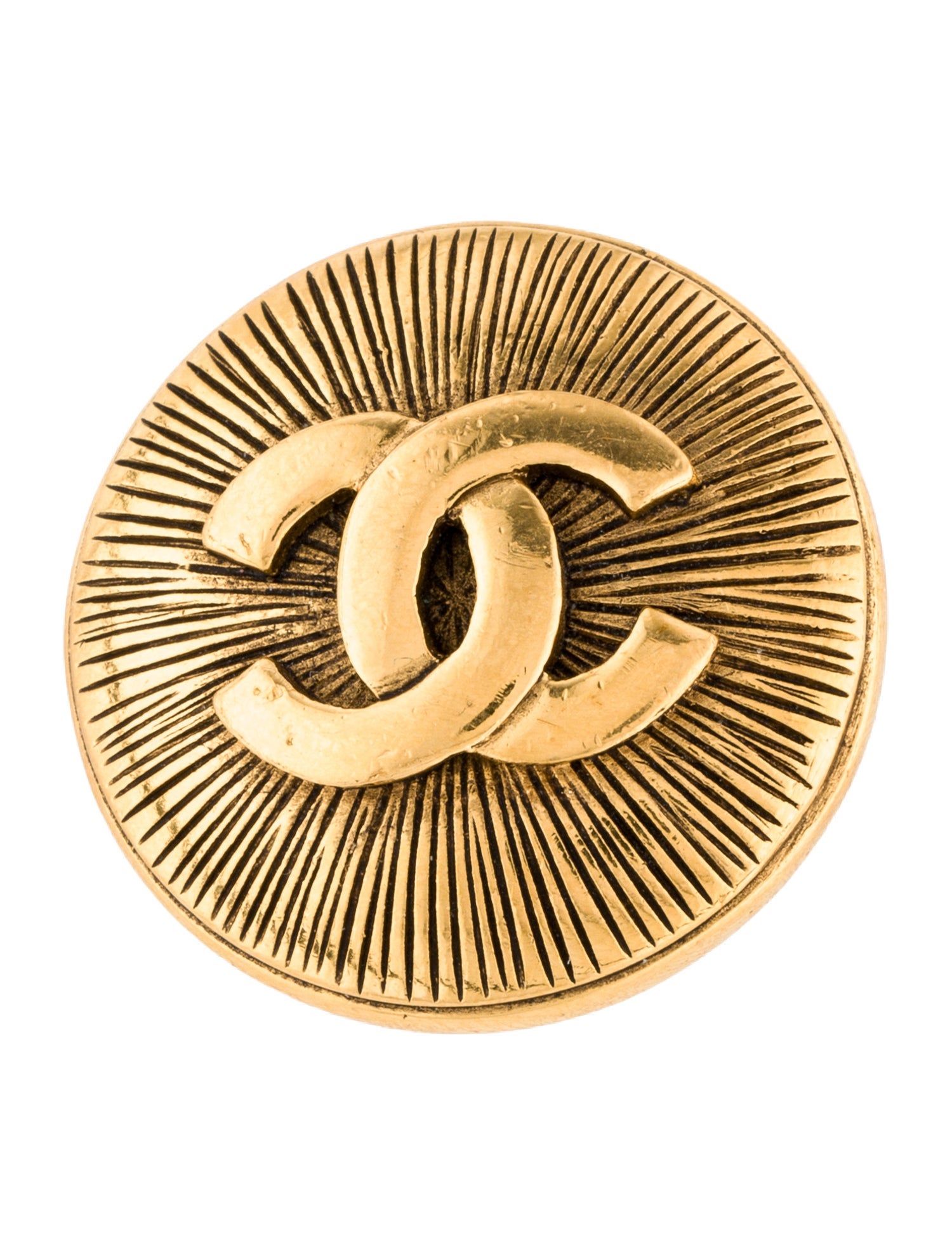 Chanel Vintage CC Logo Brooch