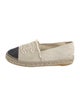 Chanel Interlocking CC Logo Canvas Espadrilles