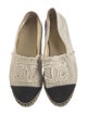 Chanel Interlocking CC Logo Canvas Espadrilles