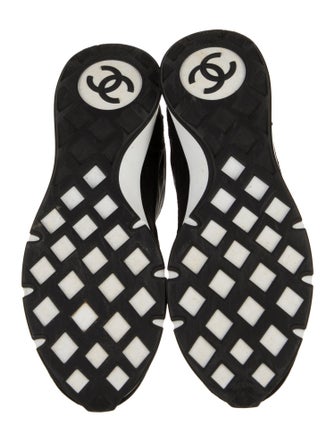 Chanel Interlocking CC Logo Nylon Sneakers