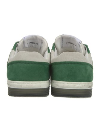 Chanel Interlocking CC Logo Suede Sneakers