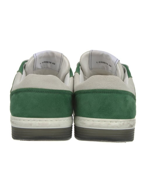 Chanel Interlocking CC Logo Suede Sneakers