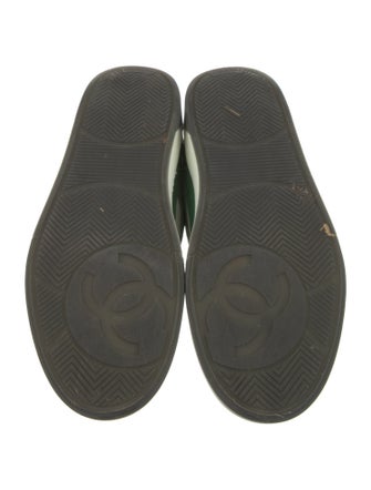 Chanel Interlocking CC Logo Suede Sneakers