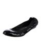 Chanel Interlocking CC Logo Patent Leather Ballet Flats