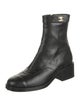 Chanel 2022 Leather Moto Boots