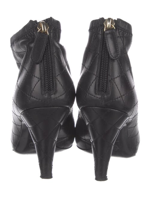 Chanel Interlocking CC Logo Leather Boots