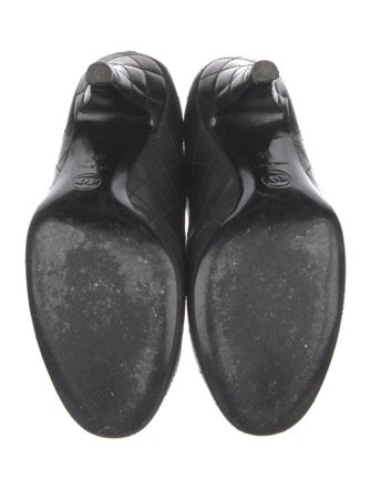 Chanel Interlocking CC Logo Leather Boots