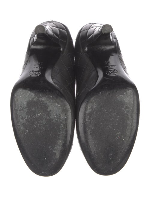 Chanel Interlocking CC Logo Leather Boots