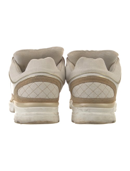 Chanel Interlocking CC Logo Suede Sneakers