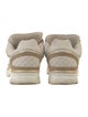 Chanel Interlocking CC Logo Suede Sneakers