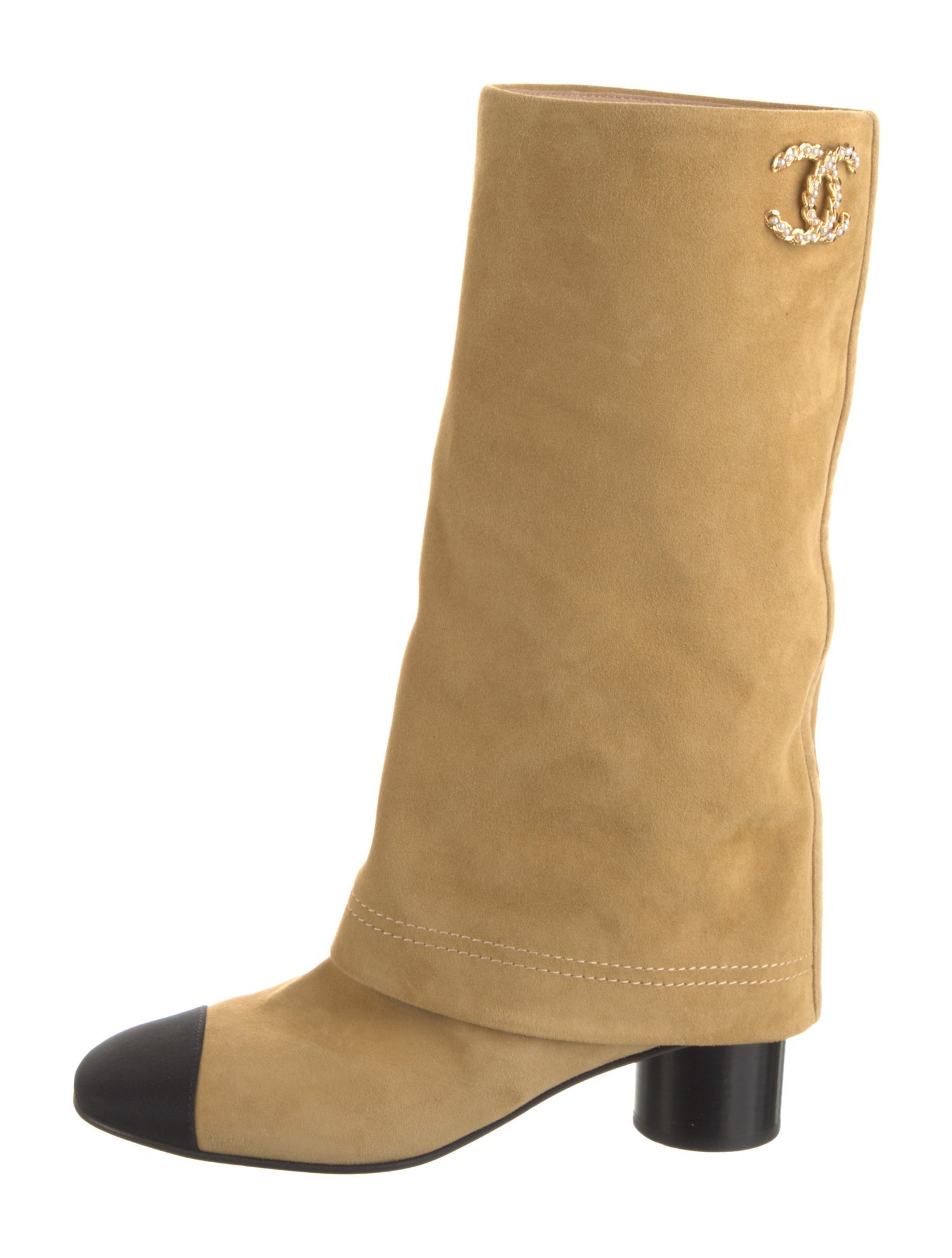 Chanel 2025 Interlocking CC Logo Boots