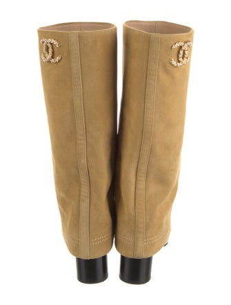 Chanel 2025 Interlocking CC Logo Boots