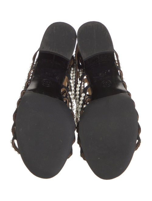 Chanel Interlocking CC Logo Beaded Accents Boots