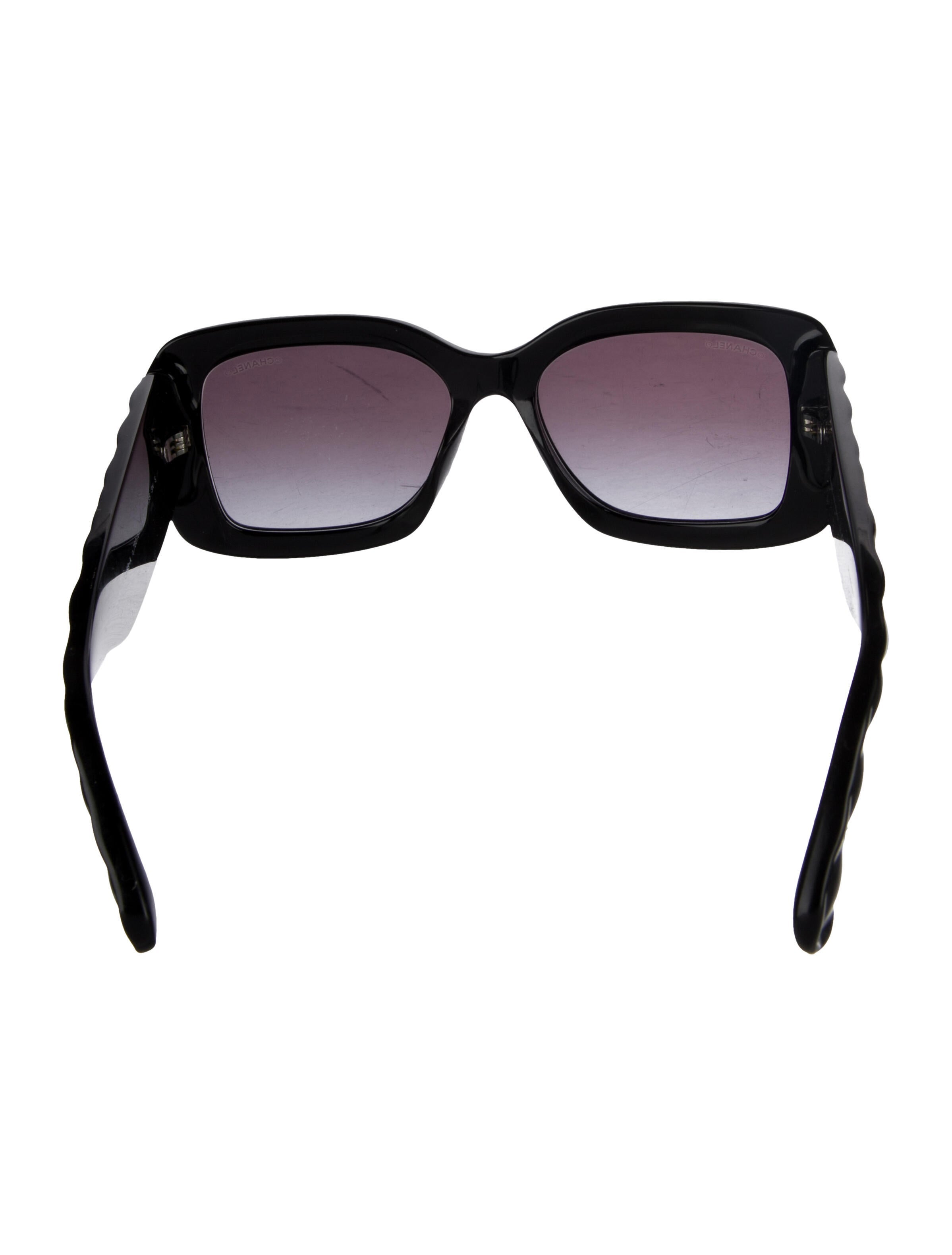 Chanel Interlocking CC Logo Square Sunglasses