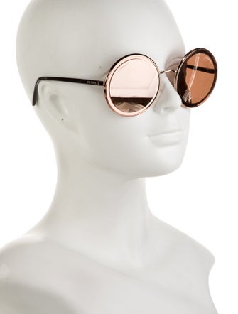 Chanel Interlocking CC Logo Round Sunglasses